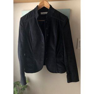 Ricki's Size 6 Navy Velvet Crop Jacket